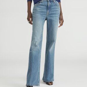Everlane High Rise Flare in Bright Indigo